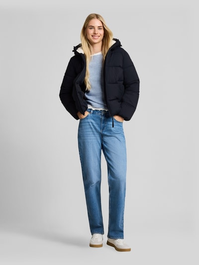 Tom Tailor Denim Kurtka w stylu puffer z kapturem i wypełnieniem puchowym Granatowy 1