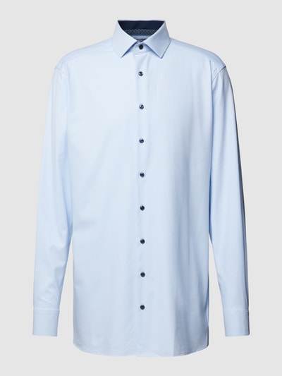 OLYMP PLUS SIZE Business-Hemd in unifarbenem Design Bleu 2