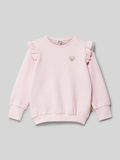 Steiff Regular Fit Sweatshirt mit Label-Patch Rosa 1