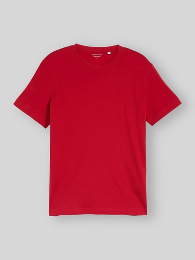 Tom Tailor męski t-shirt o kroju regular fit z czystej bawełny Czerwony 2