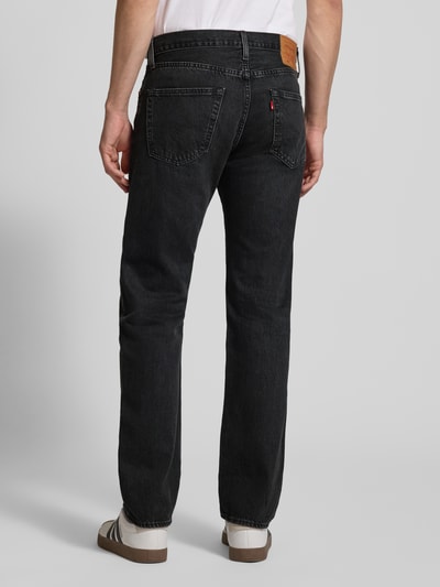 Levi's® Wide Leg Fit Jeans aus reiner Baumwolle Modell '501®' Dunkelblau 5