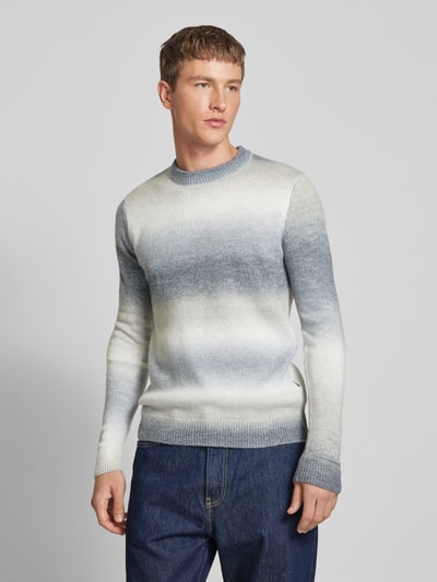 Only & Sons Strickpullover mit gerippten Abschlüssen Modell 'TIMBER' Stein 4