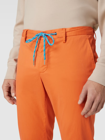 ALBERTO Regular fit stoffen broek met tunnelkoord, model 'JUMP' Rood - 3