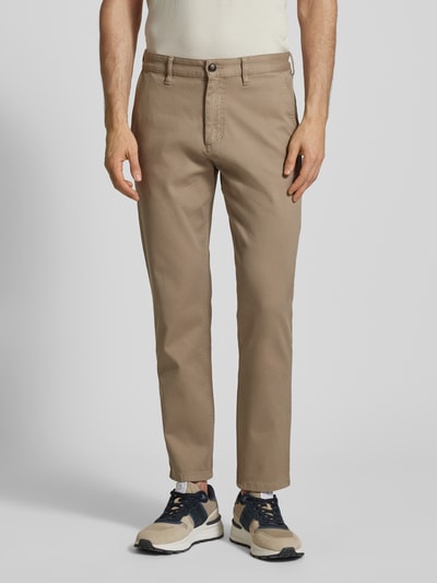 BOSS Orange Chino met Franse steekzakken Hazelnoot - 4