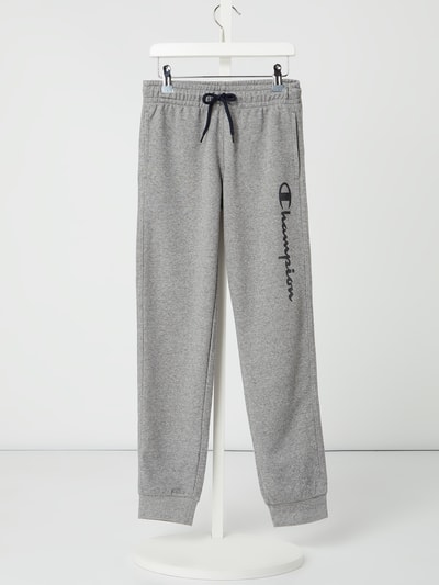 CHAMPION Sweatpants mit Logo-Details  Mittelgrau Melange 1