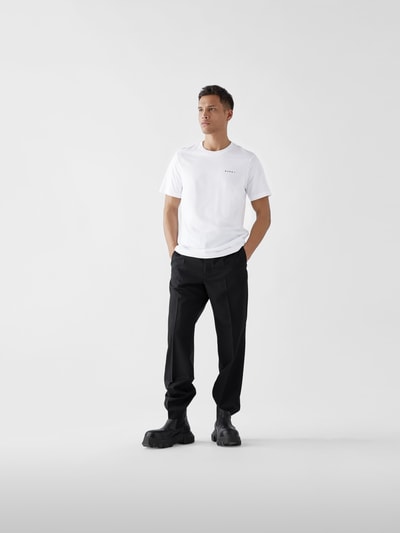 Marni T-Shirt mit Label-Print Weiß 1