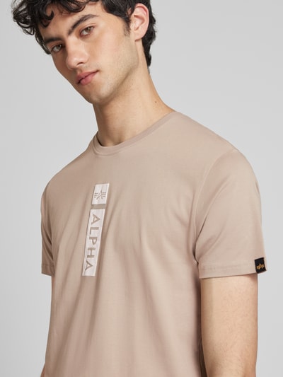 Alpha Industries T-shirt van zuiver katoen Zand - 3