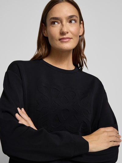 s.Oliver RED LABEL Regular Fit Sweatshirt aus Modal-Mix BLACK 3