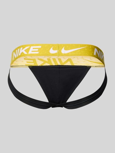 Produktfoto, Jockstrap mit Label-Detail im 3er-Pack von Nike, mieszanka materiałów z dodatkiem streczu, dopasowany krój, zestaw 3 szt., elastyczny pas z logo
