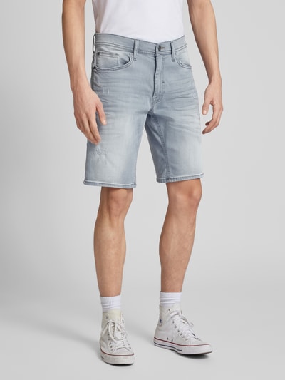 Blend Regular Fit Jeansshorts im Destroyed-Look Hellgrau 4