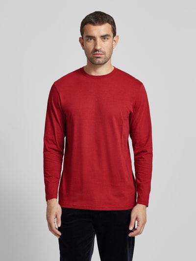 RAGMAN Longsleeve mit Rundhalsausschnitt Rot 4