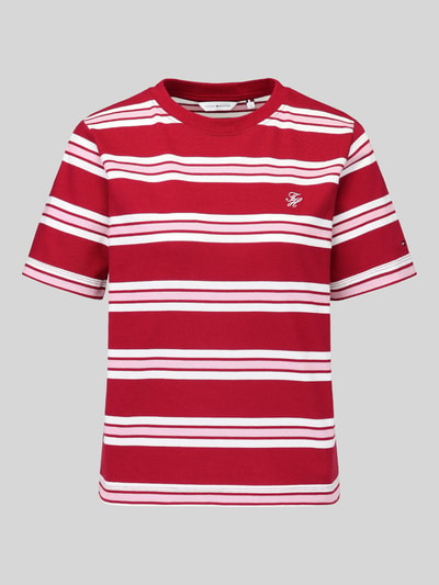 Tommy Hilfiger relaxed fit t-shirt van puur katoen Bordeaux - 2