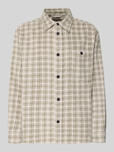 Only & Sons Loose Fit Hemd aus reiner Baumwolle Modell 'WALEED ' Offwhite 2