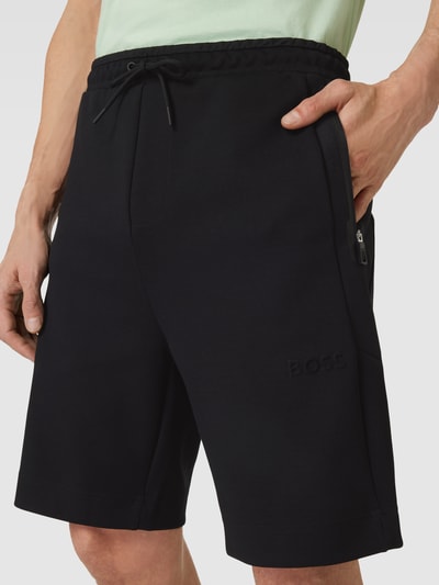 BOSS Green Shorts mit Label-Applikation Modell 'Headlo' Black 3