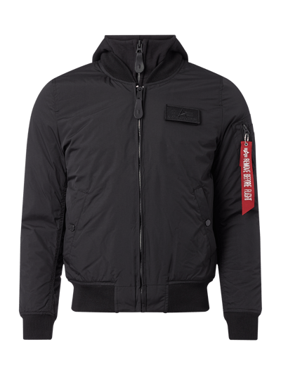 Alpha Industries Bomber mit Kontrastblende Black 1