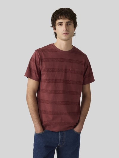 Levi's® Regular Fit T-Shirt mit Rundhals Rot 1