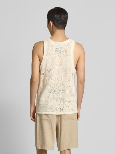 Les Deux Stricktanktop mit Rundhalsausschnitt Modell 'Huxi' Offwhite 5