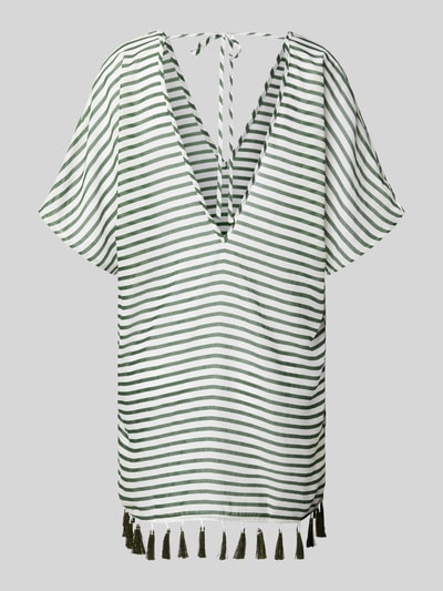 VENICE BEACH Tuniek met V-hals en pompons Olijfgroen - 3