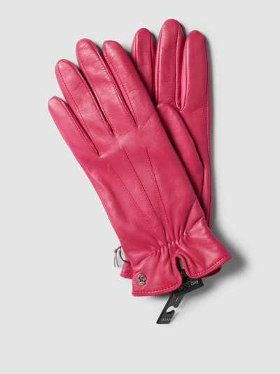 Roeckl Handschuhe mit elastischem Einsatz Pink 1