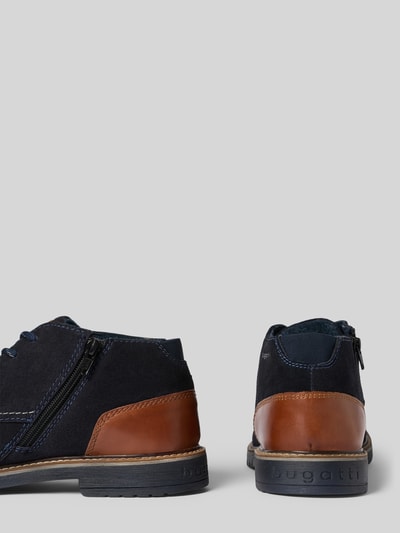 bugatti Boots aus Leder mit Reißverschluss Modell 'Caj' Dunkelblau 2