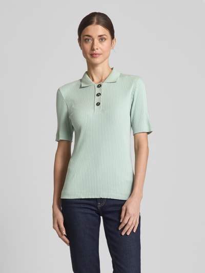 Marc O'Polo Slim fit poloshirt van een mix van katoen en modal Mintgroen - 4