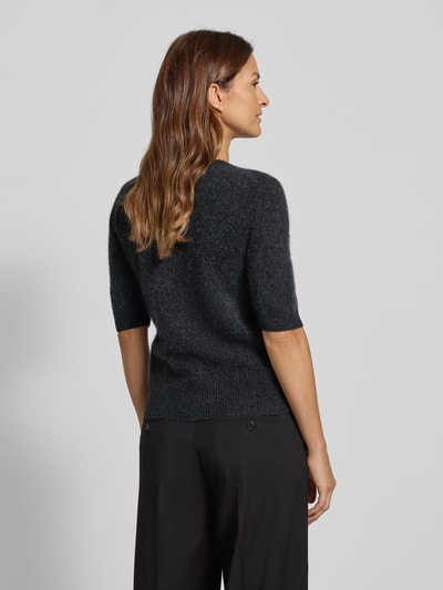 Marella Gebreide pullover van een mix van lanawol en kasjmier, model 'JIM' Donkergrijs - 5