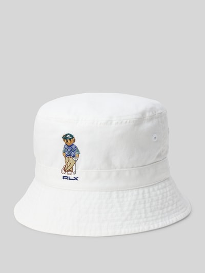 Polo Ralph Lauren Hut mit Polo Bear Stitching Weiss 1