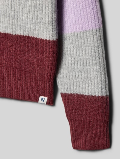 Garcia Gebreide pullover in colour-blocking-design Middengrijs gemêleerd - 2
