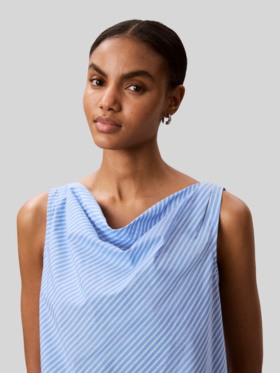 Calvin Klein Womenswear Relaxed Fit Blusentop aus reiner Baumwolle Hellblau 3