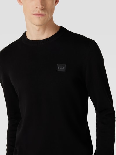 BOSS Orange Sweatshirt mit Logo-Patch Modell 'Kanovano' Black 3