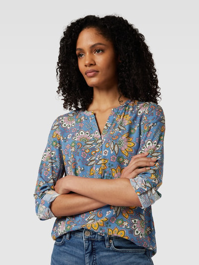 Montego Comfortabele blouse met paisleymotief Rookblauw - 3