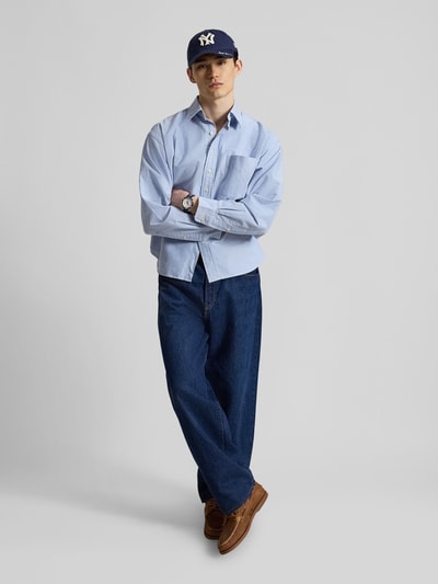 Polo Ralph Lauren Koszula casualowa o kroju regular fit z wyhaftowanym logo Błękitny 1
