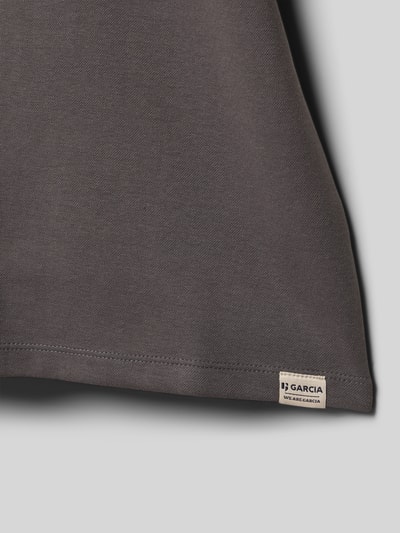 Garcia T-Shirt mit Label-Print Graphit 2