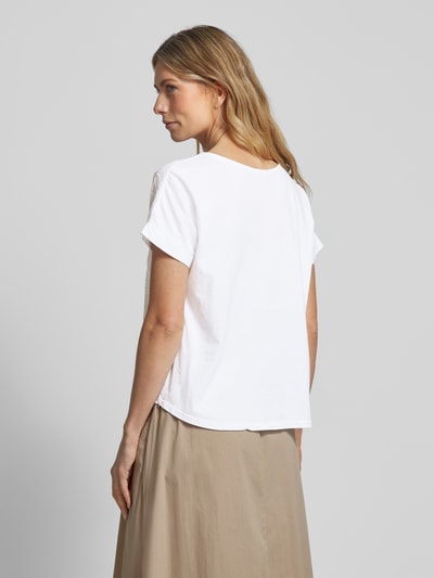 ZABAIONE T-shirt met broderie anglaise, model 'La44rissa' Wit - 5