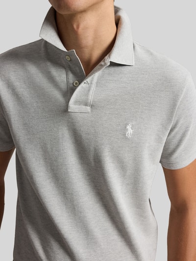 Polo Ralph Lauren Koszulka polo o kroju regular fit z czystej bawełny Jasnoszary melanż 3