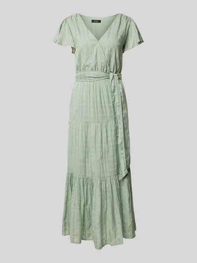 Lauren Ralph Lauren Midi-jurk in laagjeslook, model 'TILFERRE' Mintgroen - 2