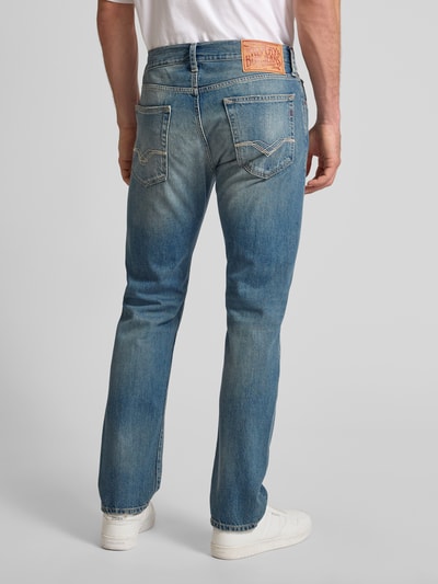 Replay Tapered Fit Jeans mit 5-Pocket-Design Modell 'DERRYCK' Jeansblau 5