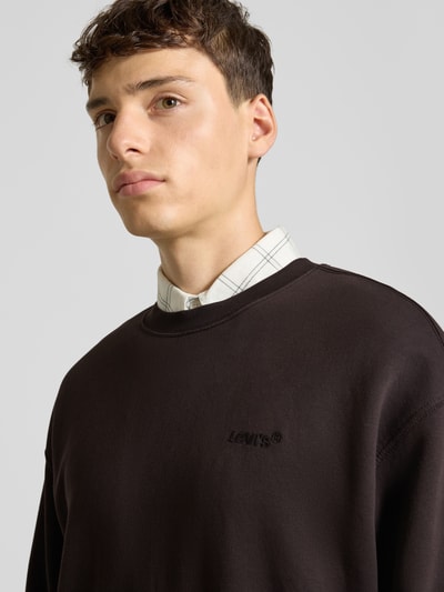 Levi's® Sweatshirt met labelstitching Zwart - 3