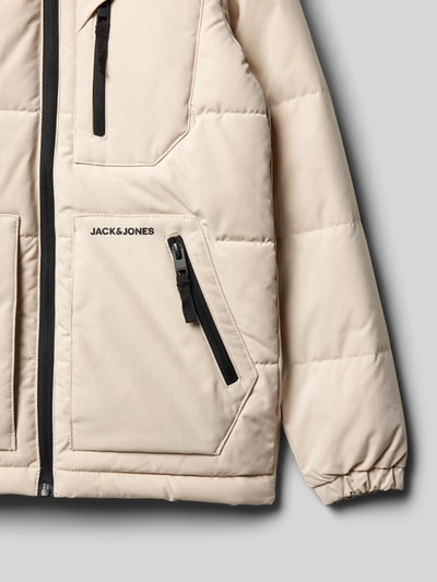 Jack & Jones Steppjacke mit Reißverschlusstaschen Modell 'OTTO' Ecru 2