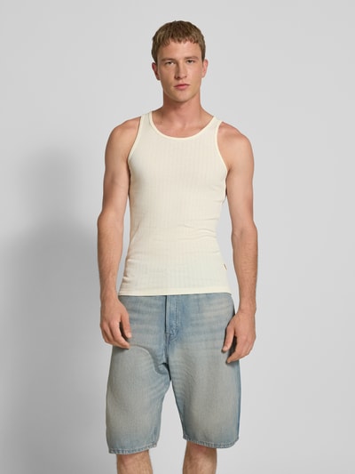 Jack & Jones Tanktop in Ripp-Optik Modell 'ACAPULCO' Offwhite 4