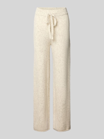 VERO MODA Hose mit Strickoptik Ecru 1