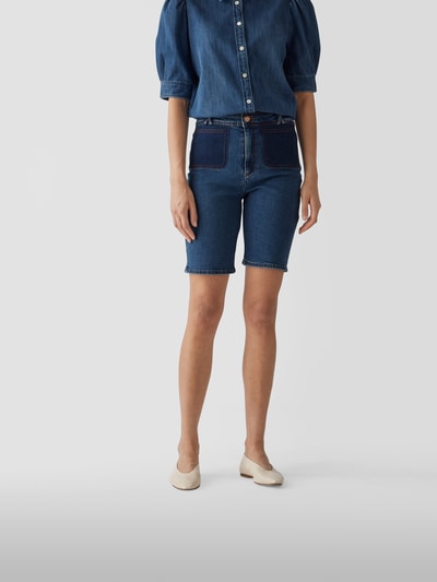 See by Chloé Jeansshorts mit Label-Patch Bleu 4