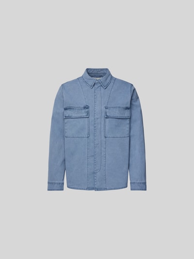 Wood Wood Regular Fit Freizeithemd mit Brusttasche Blau 2