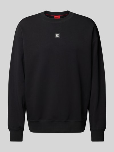 HUGO Sweatshirt mit Label-Badge Modell 'Dettil' Black 2