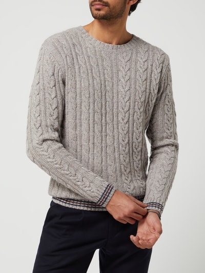 Colours & Sons Pullover mit Alpaka-Anteil Silber 4