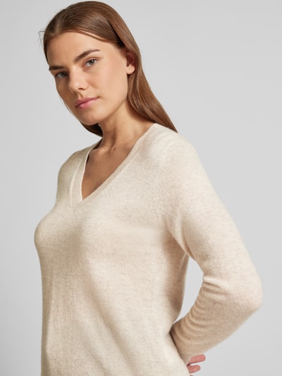 Christian Berg Woman Gebreide pullover met ribboorden Beige gemêleerd - 3