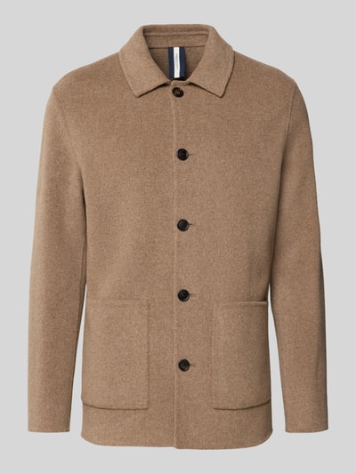 Profuomo Hemdjacke mit aufgesetzten Taschen Mittelbraun 1