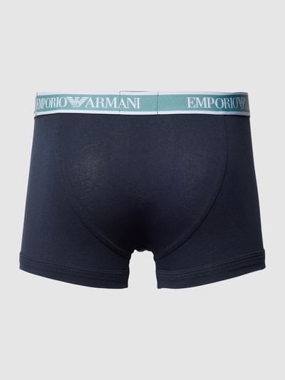 Emporio Armani Boxershort met elastische band met logo in een set van 3 stuks Donkerblauw - 3