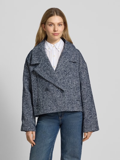 My Essential Wardrobe Regular fit jack met wol, model 'Maggie' Zwart - 4