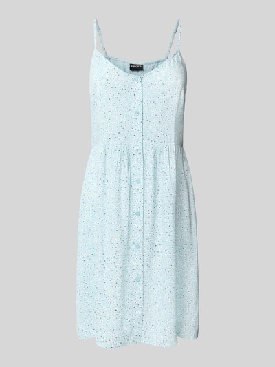 Pieces Sukienka casualowa z lejącego materiału ze wzorem na całej powierzchni model ‘TALA’ Jasnoniebieski 2